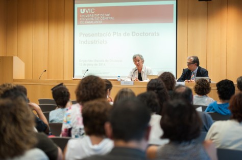University of Vic - Central University of Catalonia a day of presentation of the Industrial Doctorates Programme by Dr. Antonio Huerta
