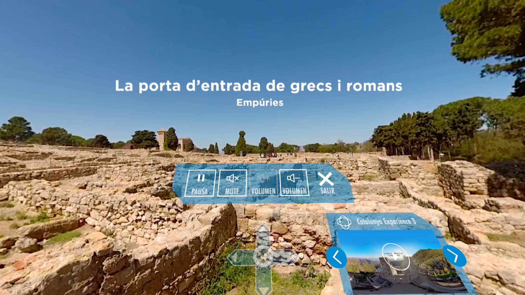 Imatge de Empúries dins la VR